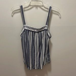 Blue and white striped Universal Thread tank top, size small